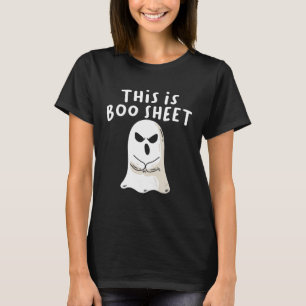 T-shirt Voici Bosheet Ghost Retro Halloween Costume Me