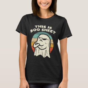 T-shirt Voici Bosheet Ghost Retro Halloween Costume Me