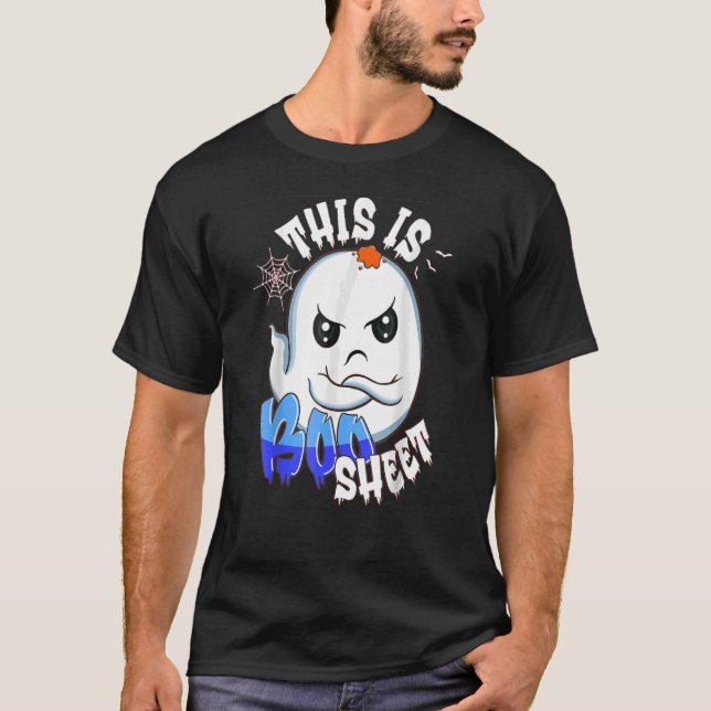 T-shirt Voici Bosheet Ghost Retro Halloween Costume Me (Devant)