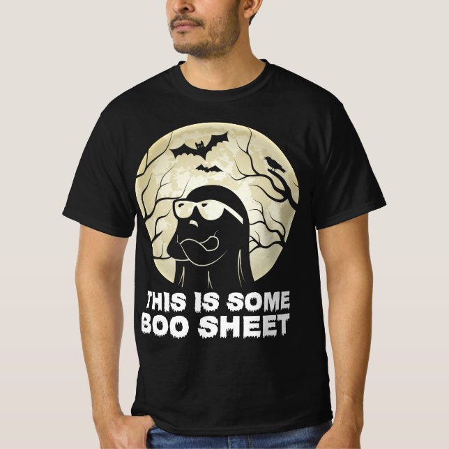 T-shirt Voici Bosheet Ghost Retro Halloween Costume Me (Devant)