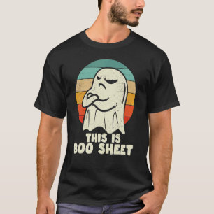 T-shirt Voici Bosheet Ghost Retro Halloween Costume Me