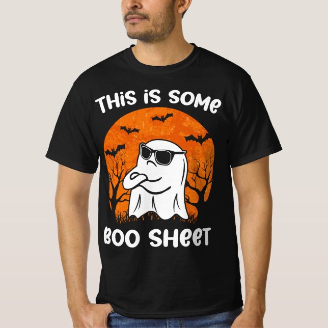 T-shirt Voici Bosheet Ghost Retro Halloween Costume Me (Devant)