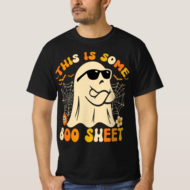 T-shirt Voici Bosheet Ghost Retro Halloween Costume Me (Devant)