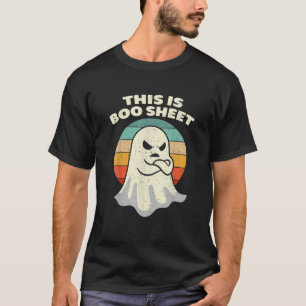 T-shirt Voici Bosheet Ghost Retro Halloween Costume Me