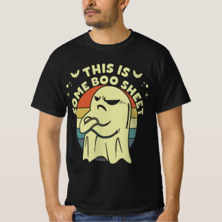 T-shirt Voici Bosheet Ghost Retro Halloween Costume Me