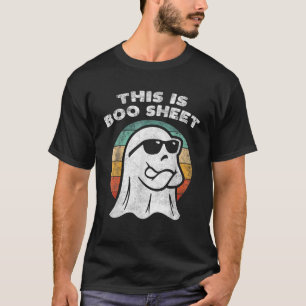 T-shirt Voici Bosheet Ghost Retro Lunettes de soleil Hallo