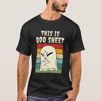 T-shirt Voici Bosheet Ghost Vintage Retro Halloween Me