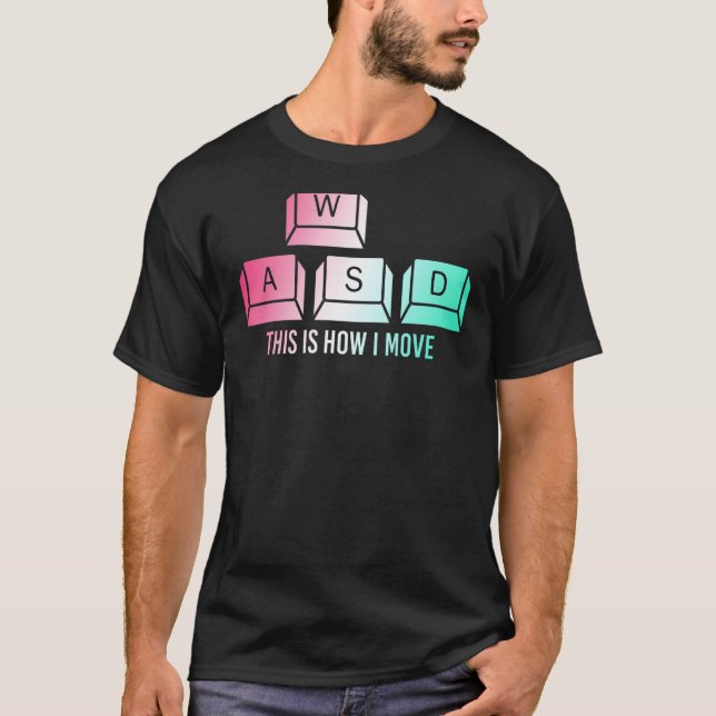 T-shirt Voici Comment Je Déplace Clavier Clé Ordinateur Di (Devant)