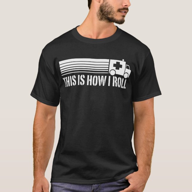 T-shirt Voici comment je lance EMT (Devant)