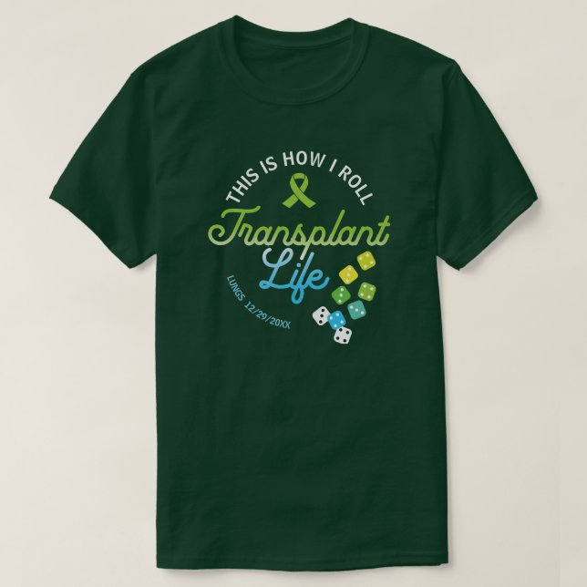 T-shirt Voici Comment je lance Transplant Vie Personnalisé (Design devant)