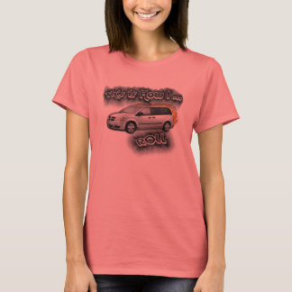 T-shirt Voici comment je ROLL... maman minivan