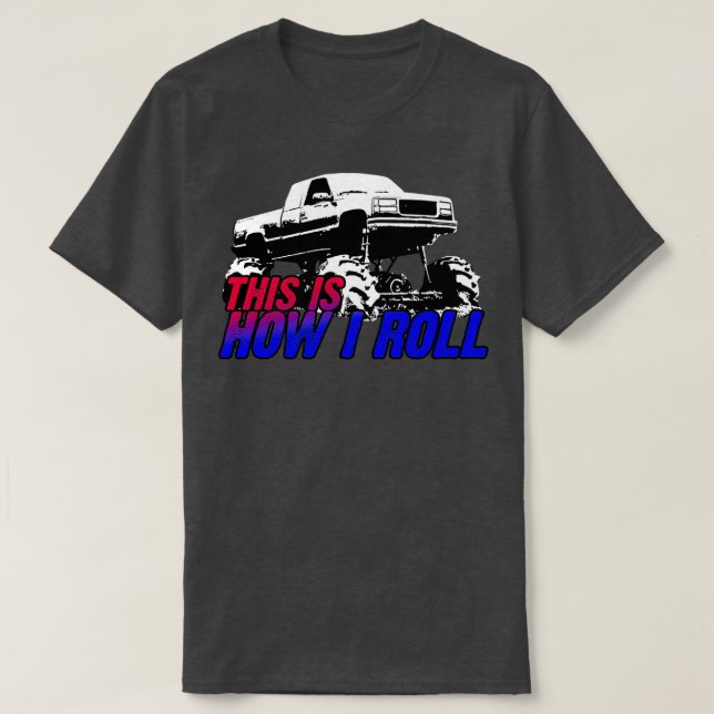 T-shirt Voici comment je roule (Design devant)