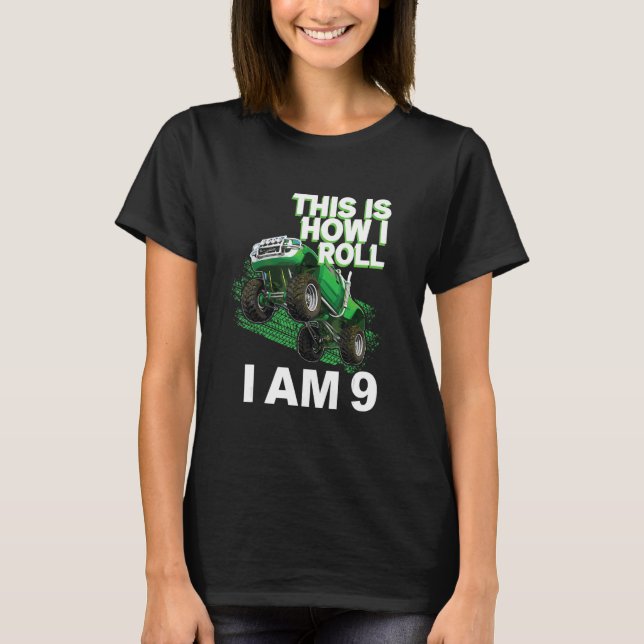 T-shirt Voici comment je roule i am 9 (Devant)
