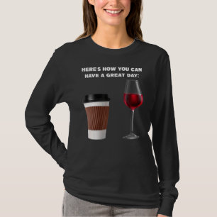 T-shirt Voici comment vous pouvez café café café
