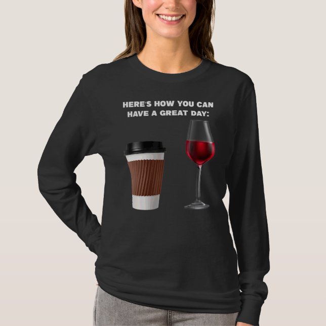 T-shirt Voici comment vous pouvez café café café (Devant)