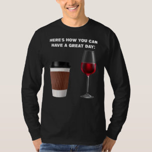 T-shirt Voici comment vous pouvez café café café