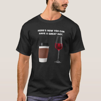 T-shirt Voici comment vous pouvez café café café