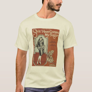 T-shirt Voici la couverture de mon livre de chansons Vinta