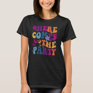 T-shirt Voici la fête de Bachelorette Drôle de Mariée Fête