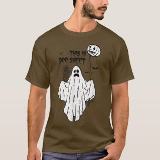 T-shirt Voici La Feuille De Boo Drôle Boo Ghost Citrouille