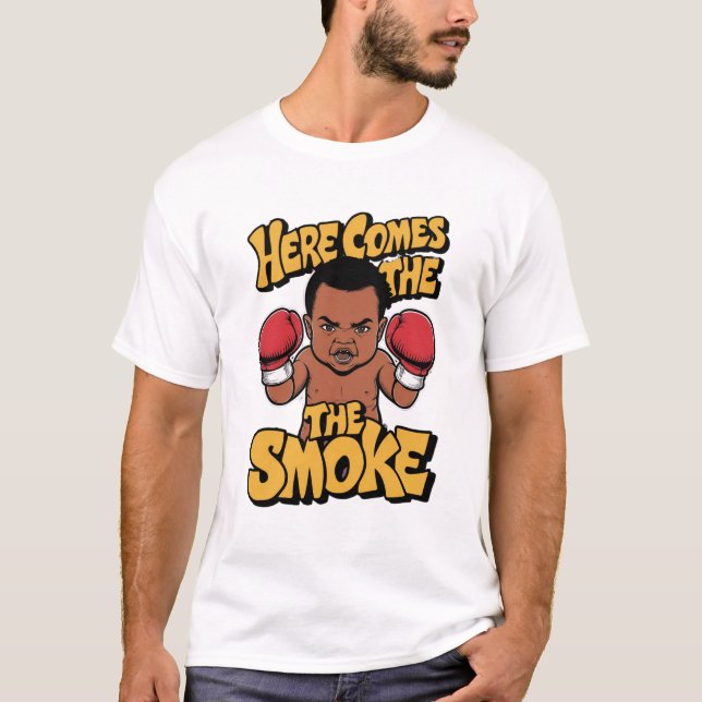 T-SHIRT VOICI LA FUMÉE (Devant)