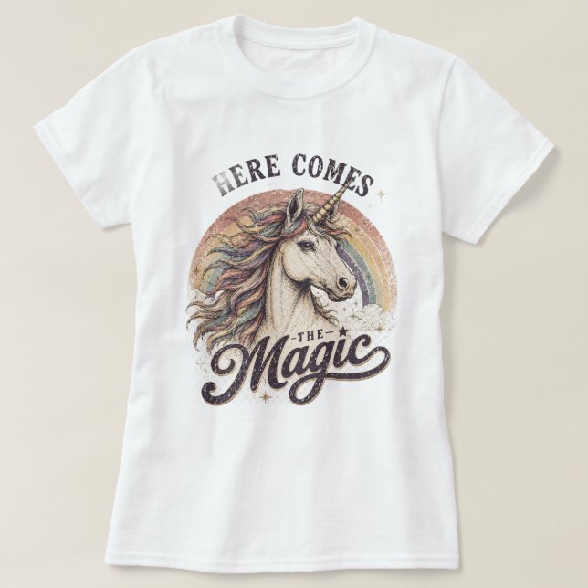 T-SHIRT VOICI LA MAGIE (Design devant)