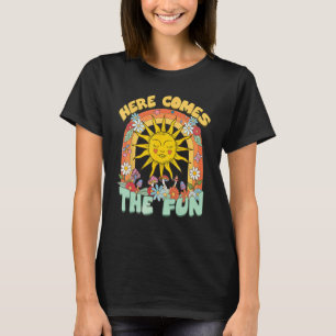 T-shirt Voici la mariée amusante Rétro 70s Enterrement de 