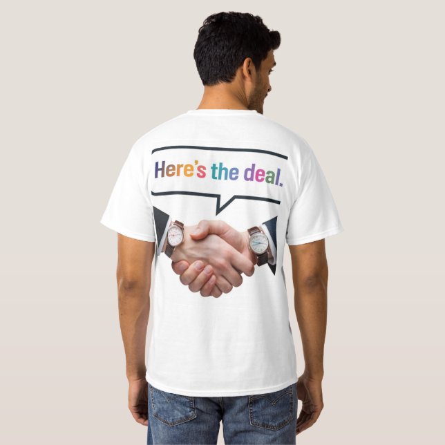 T-shirt Voici l'accord (Dos entier)
