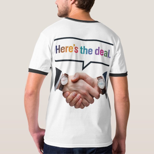 T-shirt Voici l'accord (Dos entier)