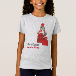 T-Shirt Voici le paresseux du Père Noël dans la cheminée a