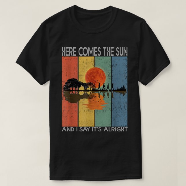 T-shirt Voici le soleil et je dis que c'est bien Guitare G (Design devant)