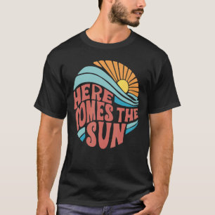 T-shirt Voici Le Soleil Retro Summer Vibe Family Beach