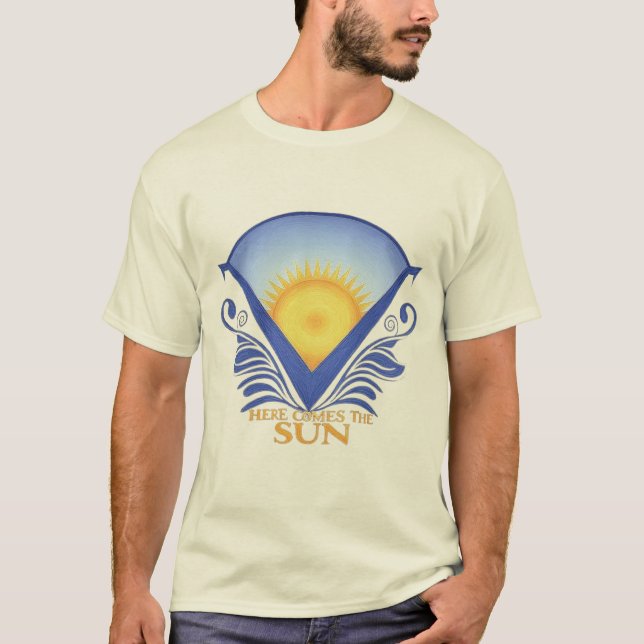 T-shirt Voici le Soleil - Vibrant Sunrise Graphic Tee (Devant)