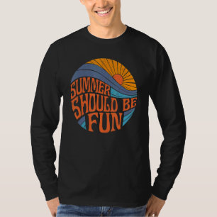 T-shirt Voici Le Sun Retro Vintage Summer Beach Trip
