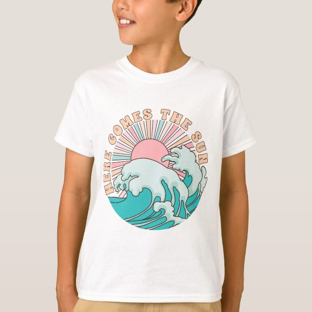 T-shirt Voici le Sun Summer Beach Fun (Devant)