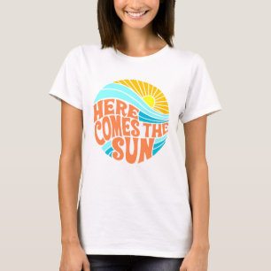 T-shirt Voici Le Tee Soleil, Style Rétro, Style Hippie