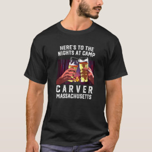 T-shirt Voici Les Nuits Au Camp Carver Camping Massach