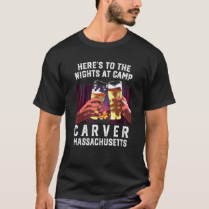 T-shirt Voici Les Nuits Au Camp Carver Camping Massach