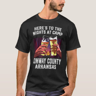 T-shirt Voici Les Nuits Au Camp Conway County Camping