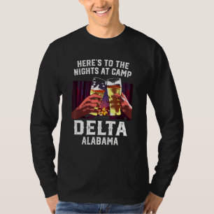 T-shirt Voici Les Nuits Au Camp Delta Camping Alabama