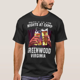 T-shirt Voici Les Nuits Au Camp Greenwood Camping Virg