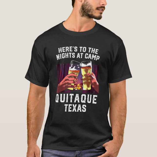 T-shirt Voici Les Nuits Au Camp Quitaque Camping Texas (Devant)