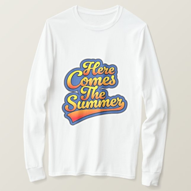 T-shirt Voici l'été (Design devant)