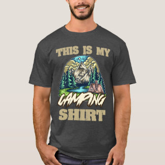 T-shirt Voici Ma chemise De Camping