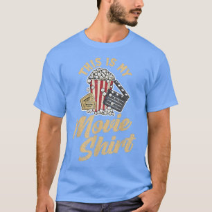 T-shirt Voici Ma Chemise De Film, Popcorn Lover, Nuit De F