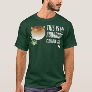 T-shirt Voici Ma chemise de nettoyage d'aquarium avec mign