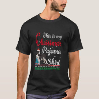 T-shirt Voici Ma Chemise De Pajama De Noël Springer Anglai