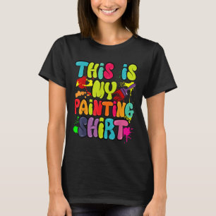 T-shirt Voici Ma Chemise De Peinture Amoureux D'Art Drôle 