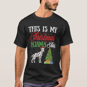 T-shirt Voici ma chemise de Pyjama de Noël