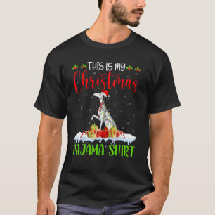 T-shirt Voici ma chemise de pyjama de Noël Chien dalmate X